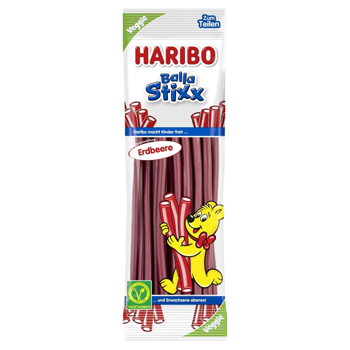 Haribo Balla Stixx Strawberry 200g